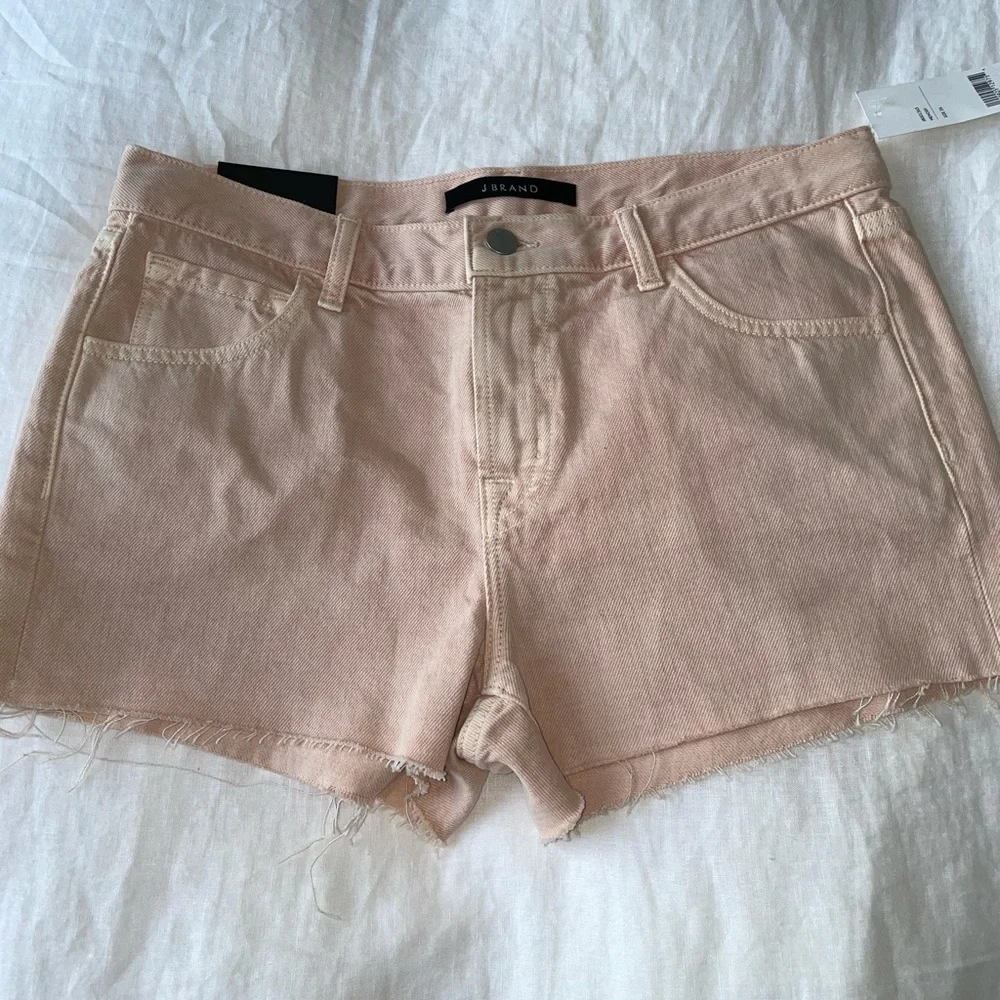 NWT J Brand Denim Cutoff Shorts | Light Pink Raw Hem | Size 26